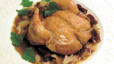 Chapon vallée d'auge au vin de paille