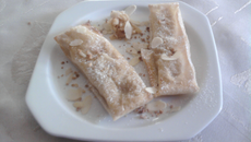 Pommes râpées en feuille de brick