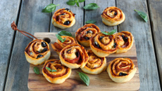 Pizza-rolls au pesto rustico tomates séchées