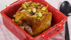 Pommes au four aux pistaches et au miel