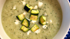 Velouté de courgettes au gorgonzola