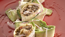 Fajitas crémeuses au bœuf épicé