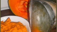 Purée de courge musquée, lait de coco et épices