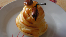 Poires fondantes en robe croustillante