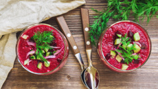 Gaspacho de betterave rouge