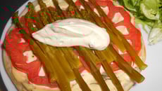 Tarte fine aux asperges et Saint Môret