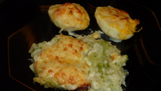 Œufs gratinées à la béchamel