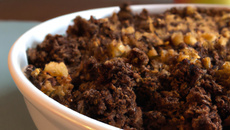 Crumble poire-chocolat