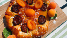 pizza briochée aux abricots