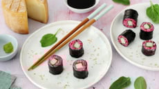 Makis à la betterave et fromage Pur Brebis Pyrénées