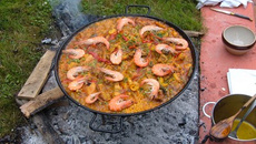 paella de guipuzcoa au feu de bois