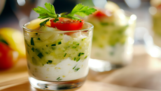 Entrée fraicheur de courgettes