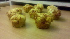 Muffins chorizo chèvre