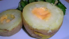 Pomme de terre surprise au cœur coulant