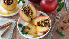 Pommes au four farcies aux fruits secs