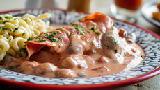 Jambon à la sauce tomate