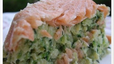 Timballes de courgettes au saumon