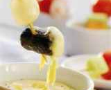 Fondue d'Emmental aux deux boudins