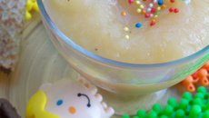 Compote pomme banane pêche !