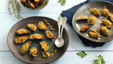 Moules gratinées à la persillade