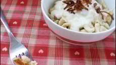 Käsespätzles, sauce alsacienne au Munster