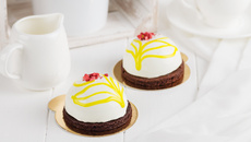 Entremets de Pâques au chocolat blanc