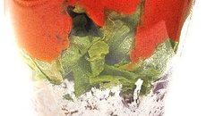 Gaspacho de tomates au chèvre