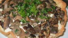 Tarte aux champignons et fromage