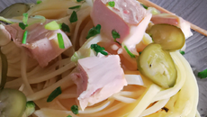 Linguine au thon et poireaux
