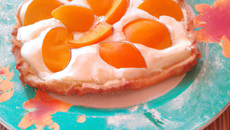 Tarte aux abricots et crème de melon