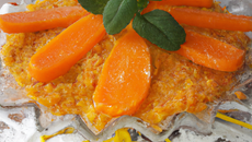 Dessert juteux carottes oranges