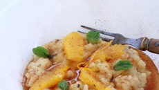 Risotto sucré parfumé aux épices Chai caramel à l'orange
