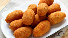 Croquettes de riz à la mozzarella (Suppli'al telefono)