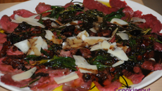 Carpaccio de bœuf au fromage de Brebis et sa sauce enchanteresse ou comment faire un carpaccio sans citron