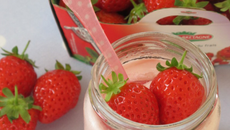 Yaourt fondant à la fraise