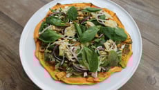 Pizza de patate douce aux légumes