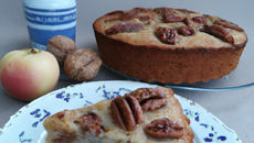 Gâteau aux poires à la noix de Pécan
