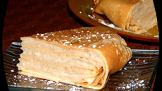 Gâteau de crèpes vanille/caramel