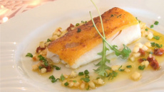 Dos de cabillaud à la viennoise