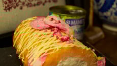 Bûche lychee et framboises