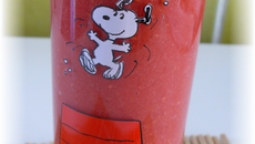 Smoothie pêche framboise