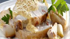 Rôti de porc en cocotte à la moutarde ancienne