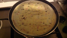 Pate à crêpe au vermicelle multicolore