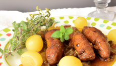 Andouillettes au vin blanc minute