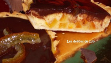 Tartelettes aux oranges confites et leur manteau de chocolat