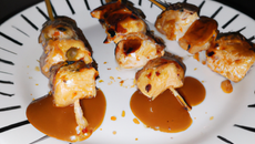 Yakitori poulet et bœuf fromage : La sauce soja y'en à pas !