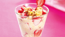 Crème Régilait aux céréales et fraises