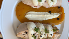 Dinde au boursin au poivre sucré