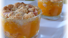 Crumble de butternut au bacon et chèvre