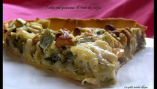 Tarte aux poireaux et aux noix de cajou
